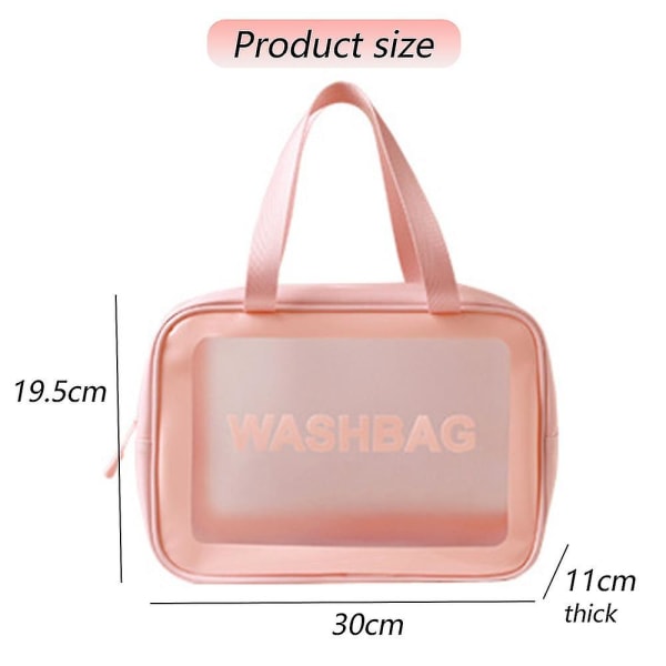 Reseskrubb vattentät tvättpåse Bärbar pvc torr och våtseparation förvaringspåse Vattentät kosmetisk väska