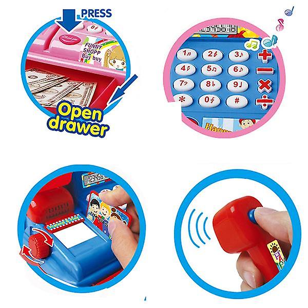 Children&#39;s Play House Toy Simulation Checkout Counter Set