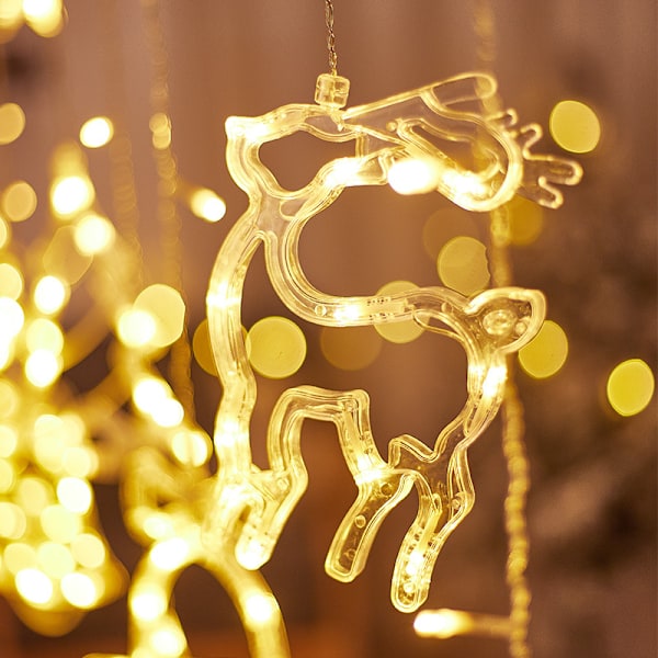 LED Jul Tre sæt gardinlys Juletræ dekorat
