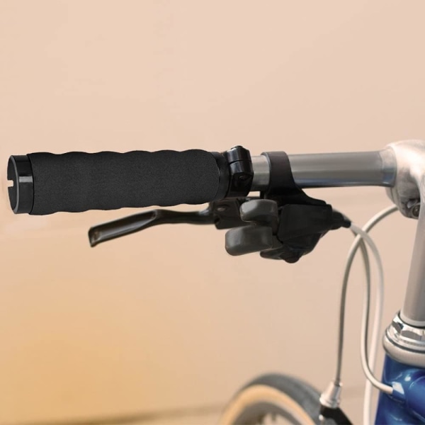 Cykelstyrgreb, skridsikre bløde skumgreb med aluminium