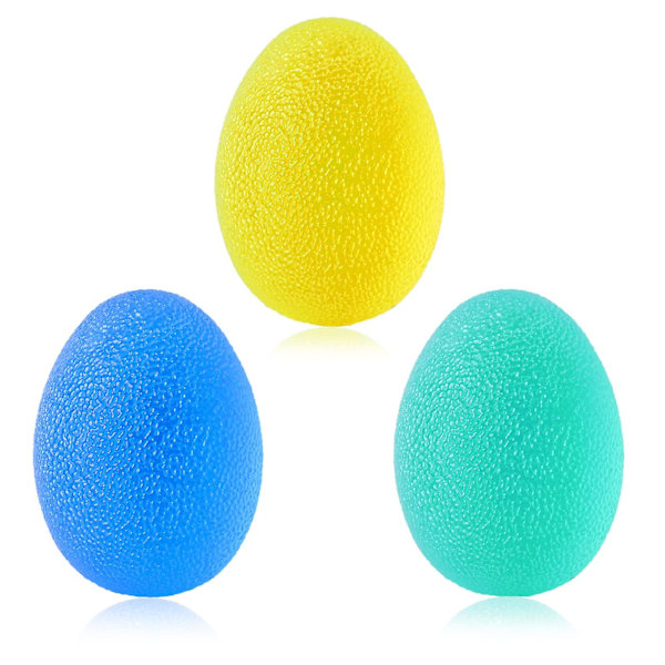 Anti-stressboll för vuxna, 3-pack, anti-stressbollar hårdhet, handtränare fingertränare boll