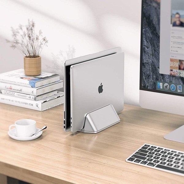 Vertikal bærbar computer stand aluminium justerbar notebook stand