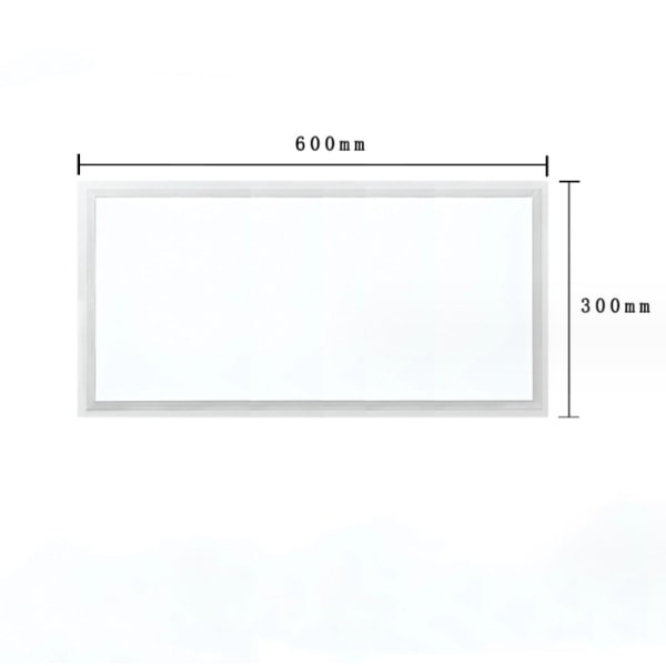 1 LED-panel, 40 watt 300*600 mm lyst aluminiumsmønster, køkken