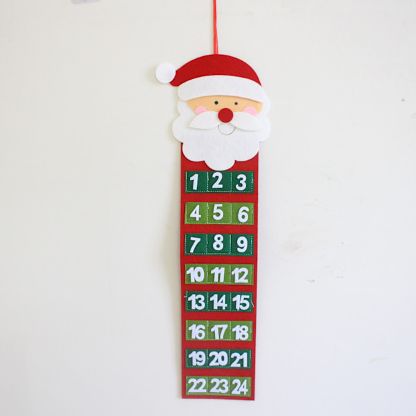 Julekalender Hårete Gamle Mann Advent Kalender Nedtelling Vegg C