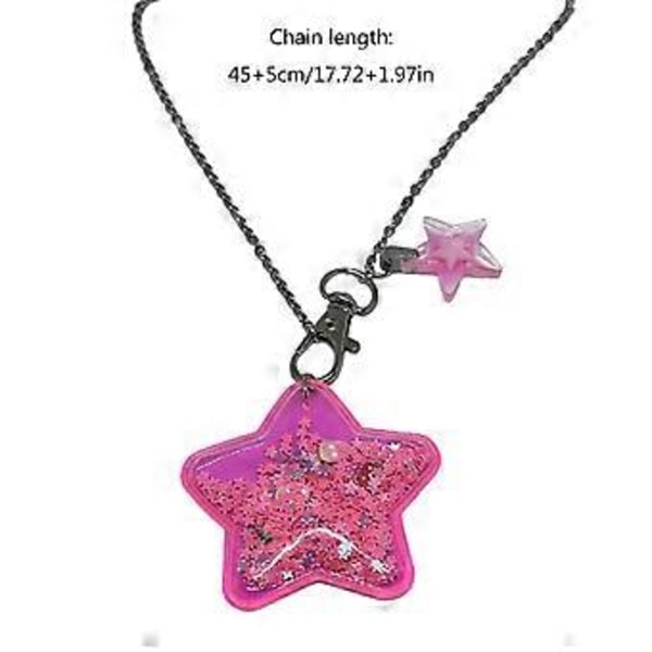 Y2K Tähtikoru Kaulakoru Elegantti Pieni Ketju Meritähti Riipus Solisluuketju Kevyt Suloinen Söpö Choker Naisille Teineille style 1