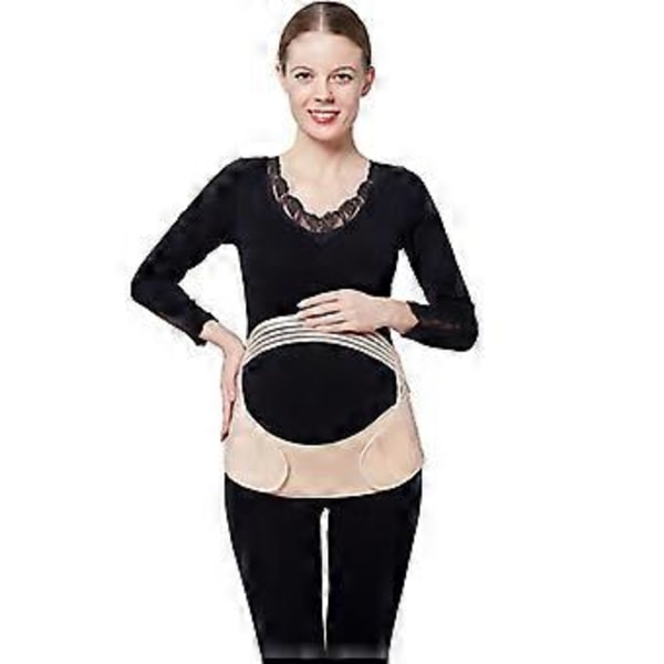Raskaustuki, 3-in-1 Raskauspanta Äitiystuki, Raskausvatsatuki Vatsalle, Lievittää Vyötärö- ja Selkäkipuja (L)L: Sopii raskaana oleville