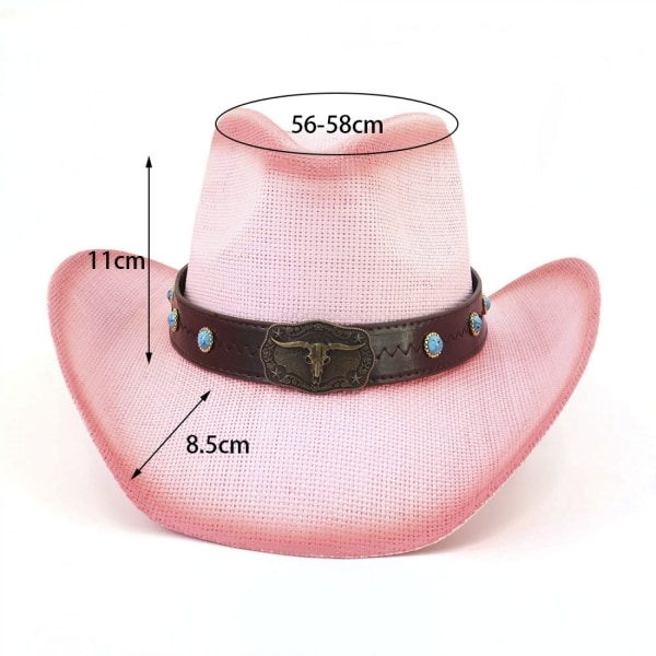 Cowboy-hattu olkihattu miesten kesähattu western-hattu UV