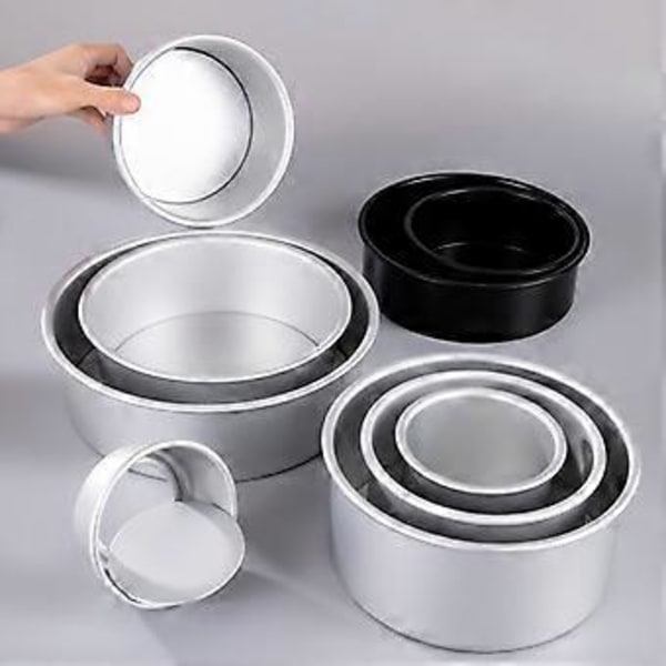 6 tommer, 8 tommer, 10 tommer anode levende bundform mousse chiffon kage rund form højde bageudstyr