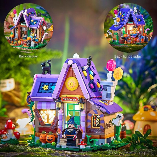 Christmas gift mini toy particle building blocks mini sweet house