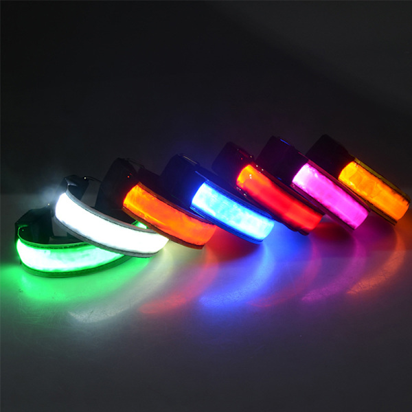 (keltainen) LED-rannekoru/heijastava/heijastava teippi