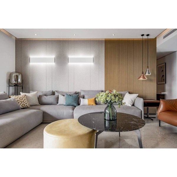 LED Inomhus Vägglampa 36CM Vit Vägglampa 14W Kall Vit Modern