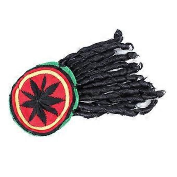 Reggae Rasta Hatt med Dreadlocks Kostym Cosplay Utklädnad Bar Mössa Hatt()