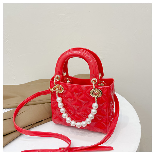 Red shoulder bag women's handbag evening bag