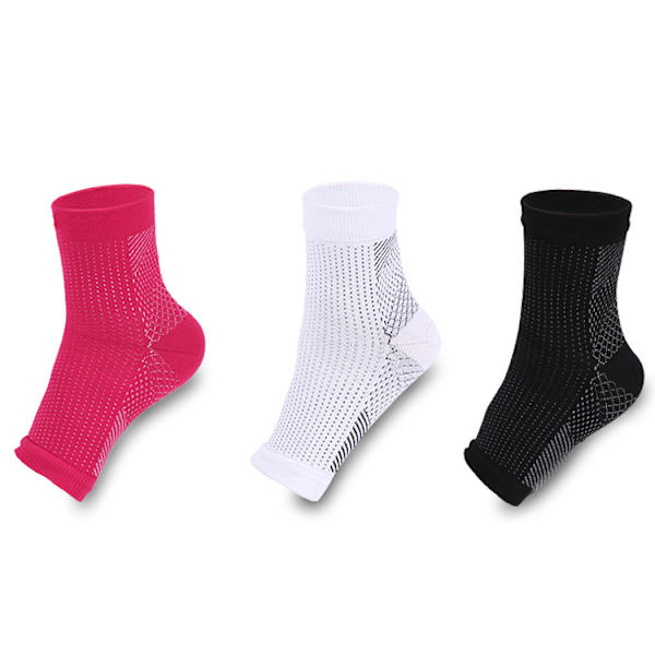3 par kompressionsstrømper pr. pakke Kompressionsstrømper til kvinder og mænd. Fantastisk til lindring af plantar fasciitis og ankelstøtte
