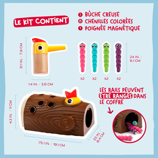 Legetøj Foder Fugle Insekter - Magnetisk Legetøj til 2, 3 og 4 år gamle