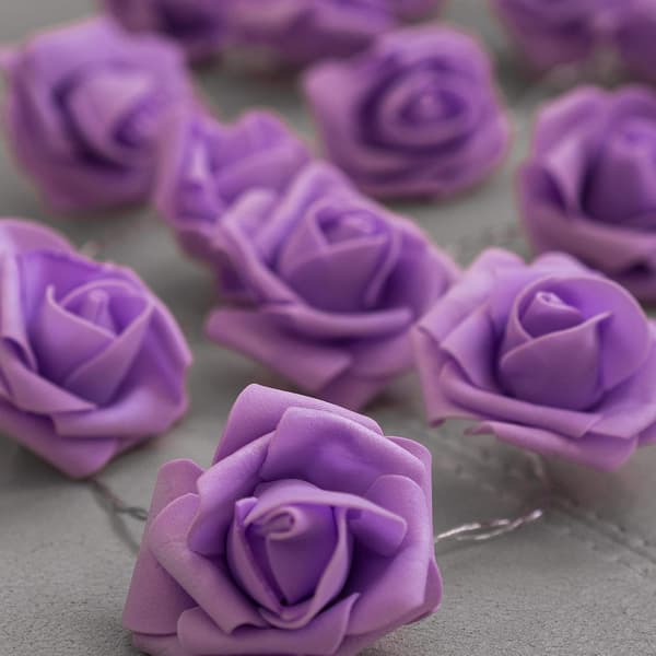 20 LED USB-drevne Premium String Flower Romantiske Rose Fairy Lig