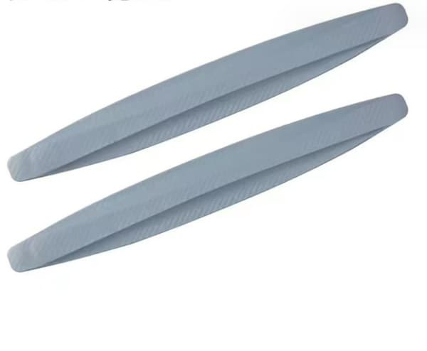 Grå 2-pack, Universal gummistötfångare för bilar
