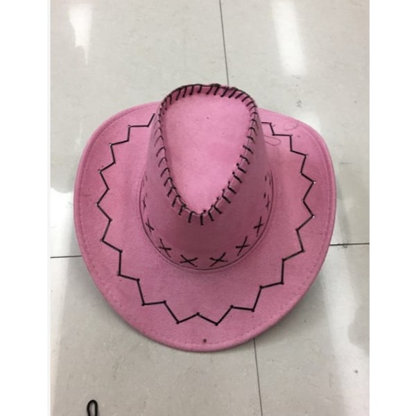 Chapeau de cowboy accessoire de deguisement à large bord Western Cowgirl Chapeaux Wild West Rose