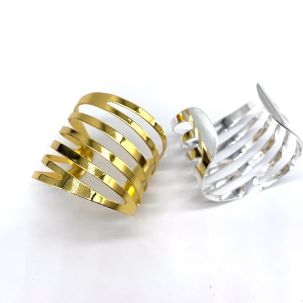 12 stk. sølv servietringe i metal spiral spænder legering servietringe servietholder ring