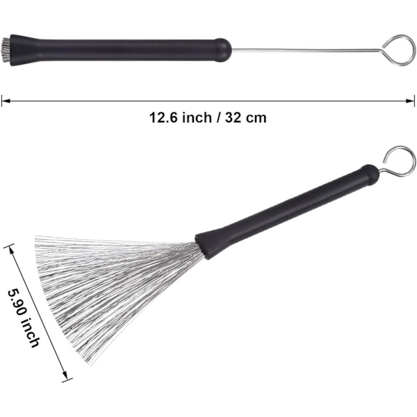 1 Pari Retractable-rumpukapuloita Percussion-rumpukapuloita Comf-kahvalla