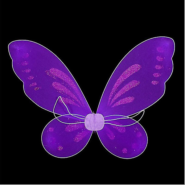 Fairy Genie Wings Costume Toddler Dress Up Butterfly Shaped Wings With Elastic String For Girls（Pink）