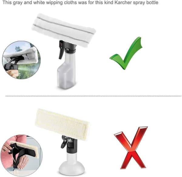 Karcher Reservemopper (Gul og Grå) 2-pakning (4 stk. Grå)