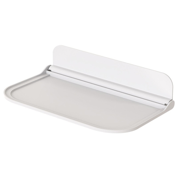 1 stk. badeværelseshylde, 30 × 20 cm, uden boring, foldbar