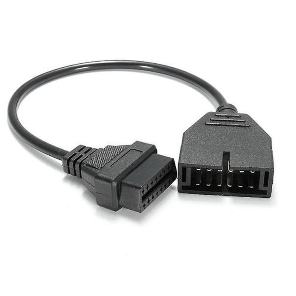 12-bens OBD2-adapterkabel til 16-bens scanner - OBD II-adapterkabel til GM