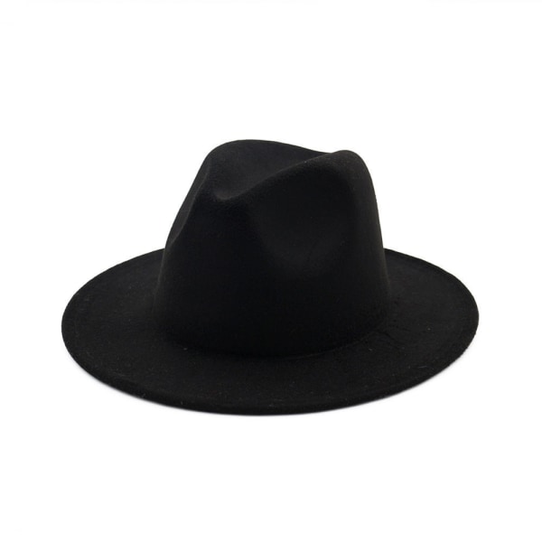 Automne hiver hommes et femmes chapeau chaud laine bonnet jazz bonnet anglais vintage enfärgad ljus laine feutre