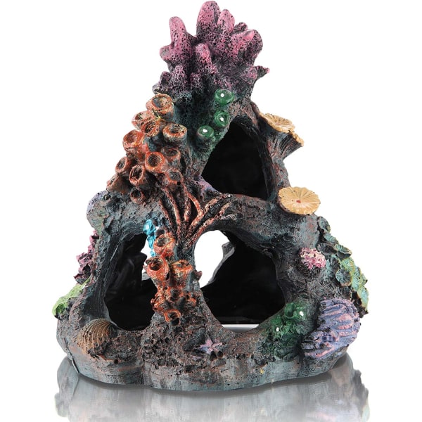 Coral reef with several caves, cave aquarium decoration