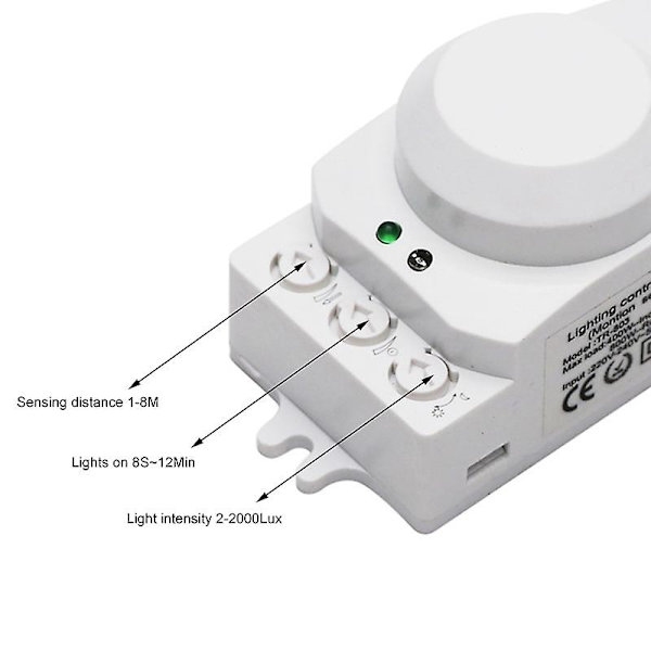 Mikrobølge Sensor Switch 5.8ghz Led Mikrobølge Radar Sensor Lysswitch