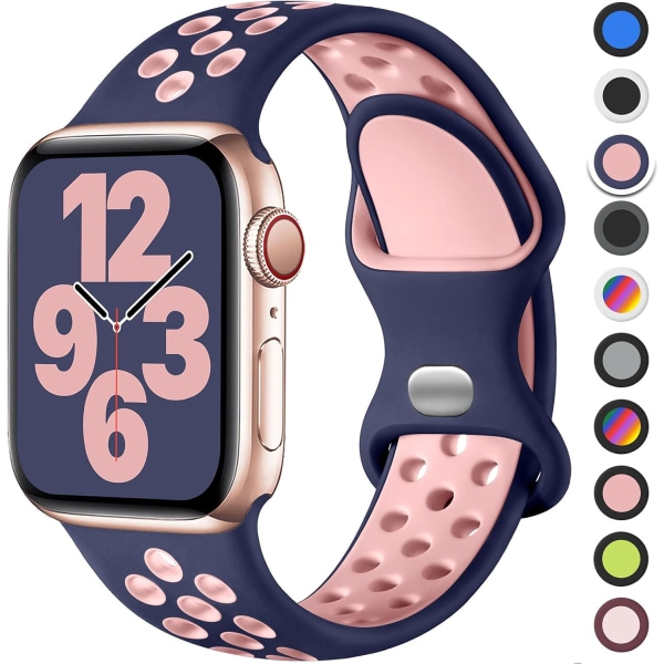 Urheiluranneke yhteensopiva Apple Watch -rannekkeen kanssa 38mm 40mm 41mm, Brea