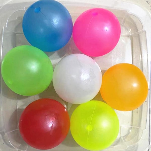 12 st Glow Balls Sticky Wall Balls Stress Relief Balls Sticky Ceiling Balls Ceiling Luminous Sticky Ball Fun Decompression Toy För Ångest Tryck