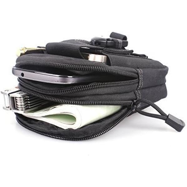 Taktisk bältesväska, EDC 1000D Molle midjeväska/ Multifunktionell Ba