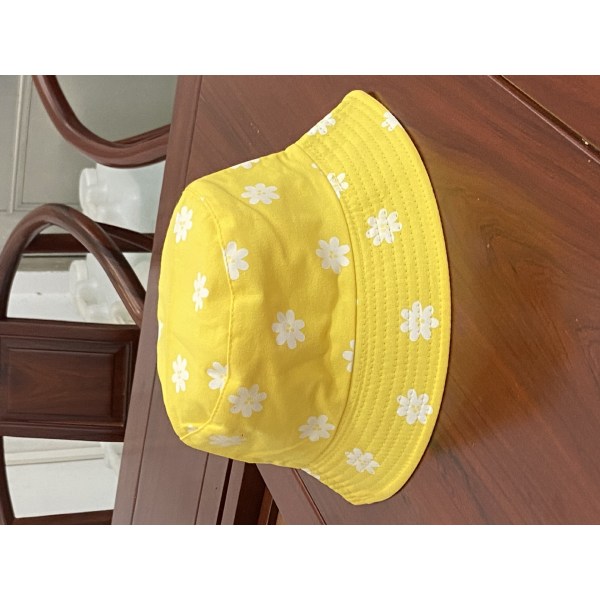 Bucket Hat Unisex trykt Vendbar dobbeltsidet slid udendørs sol