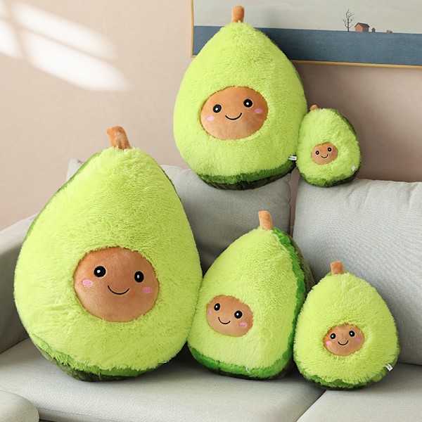 Bedårande Avocado Plyschleksak Mini Tröstmat Kudde Plysch, Mjuk