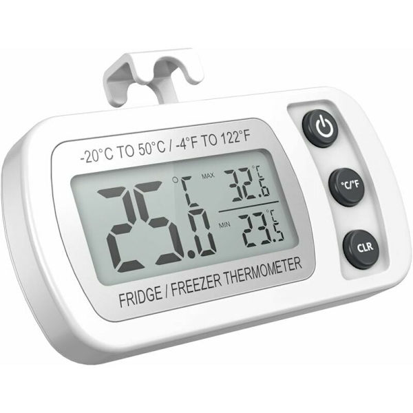Kyltermometer LCD-display Digital Vattentät Frysningstermo
