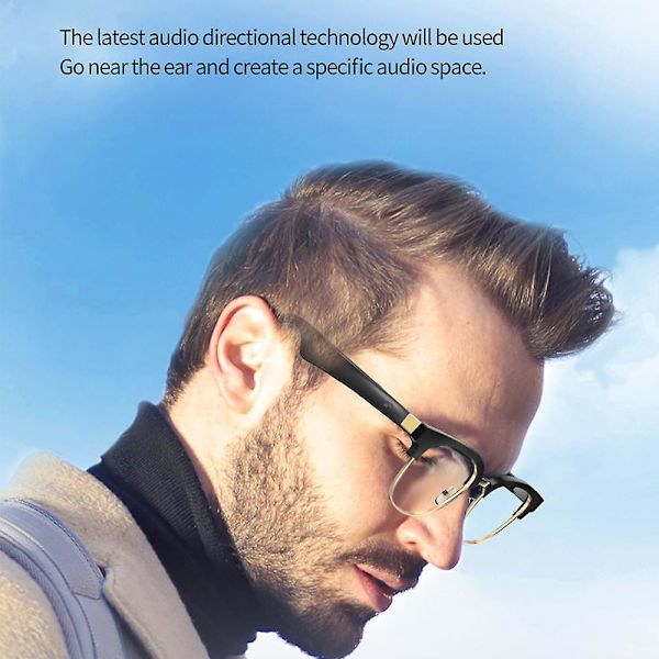 Tr90 Smart Bluetooth Headset Briller Polariserte Solbriller Smart Lyttebriller Hd Linse
