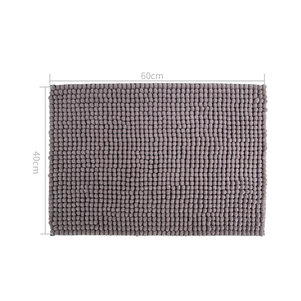 Extra Absorbent Badrumsmatta Maskintvättbar Chenille Mikrofiber