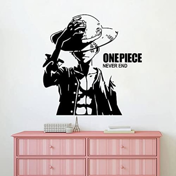 One Piece veggklistremerker One Piece Pirates Luffy tegneserie veggkunst