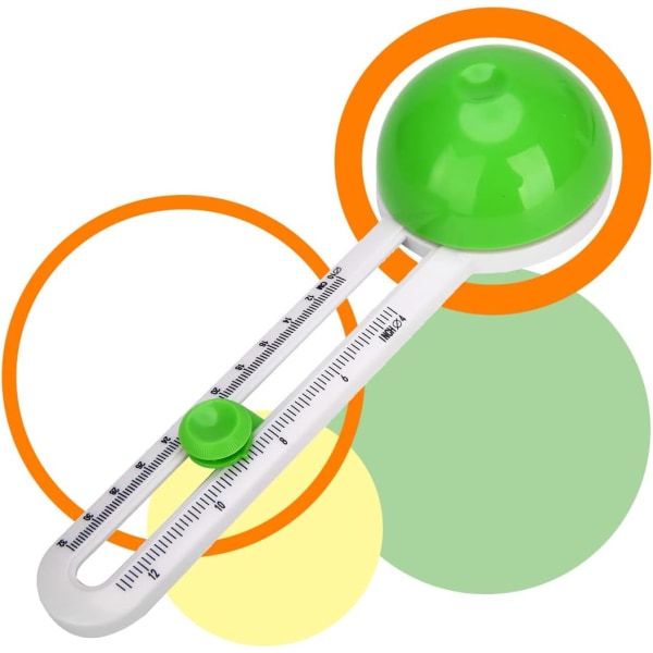 Sirkel papirkutter (grønn), papirskjæremaskin, roterende sirkel