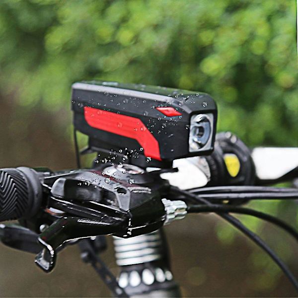 LED-högtalarcykellampa med mikro-USB-laddning, cykellampa med högt db-horn