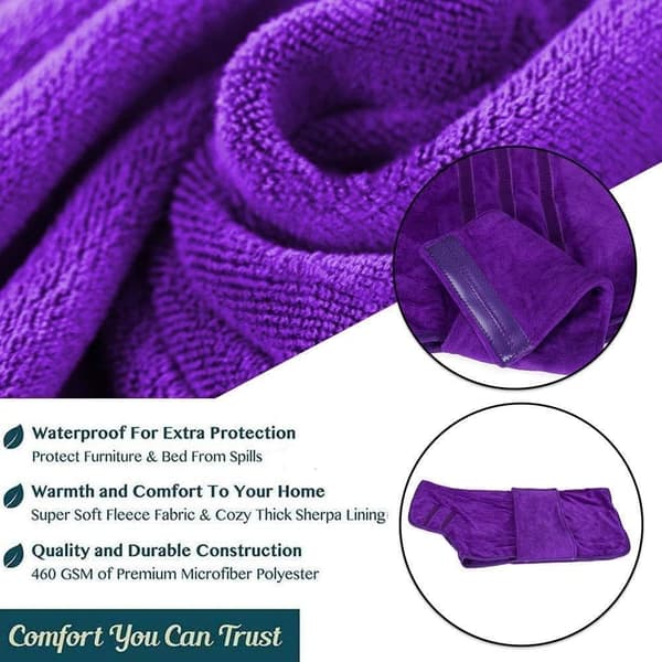 Mikrofiber badekåbe til hunde, absorberende hundebadekåbe til, justerbar M
