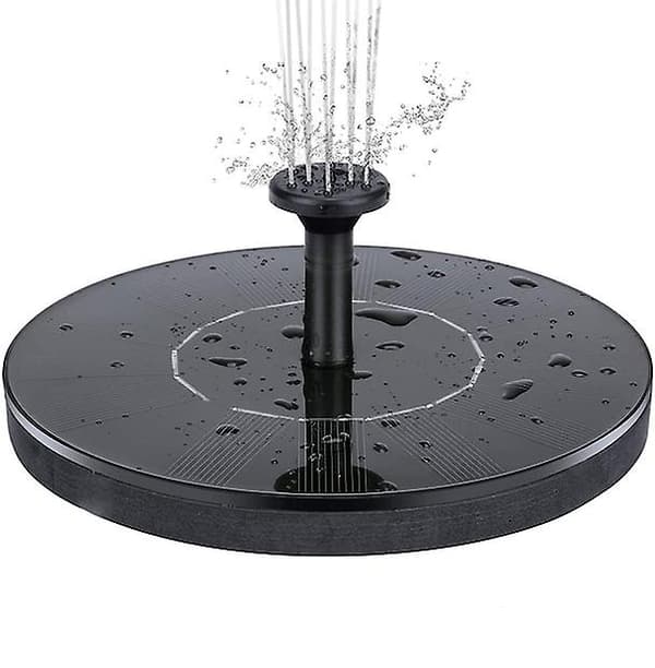 Vandfontæne Solcelledrevet 16 Cm Sort