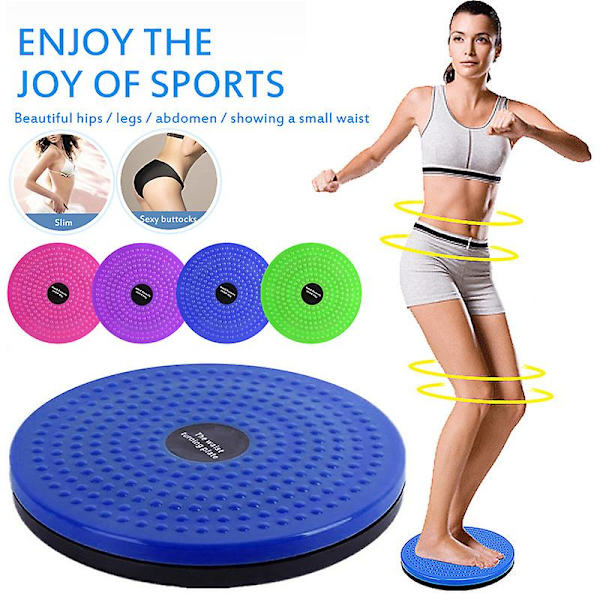 Fitness Midjetvridning Twisting Disc Balansbräda Fitness Kroppsbyggnad För Sport Magnetisk Massageplatta Wobble Midjetvridning Twisting Disc（Blå）