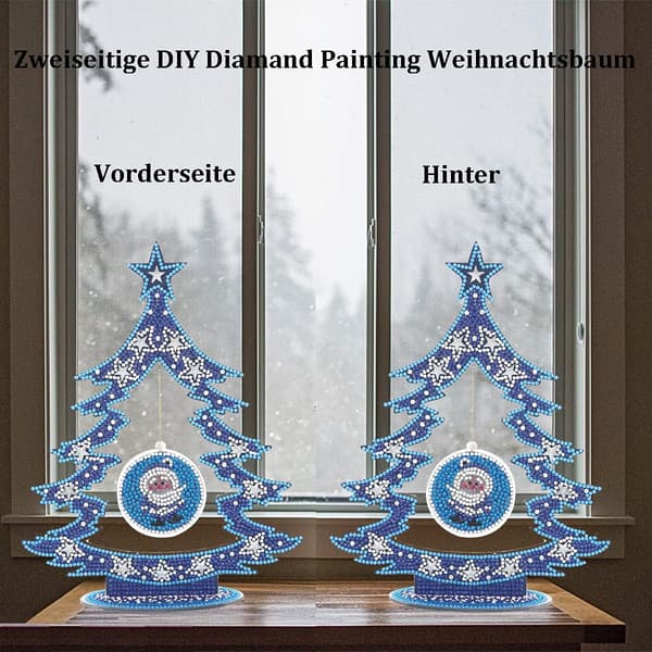 Diamantmålning Juldekoration, Julgran Båda Sidor