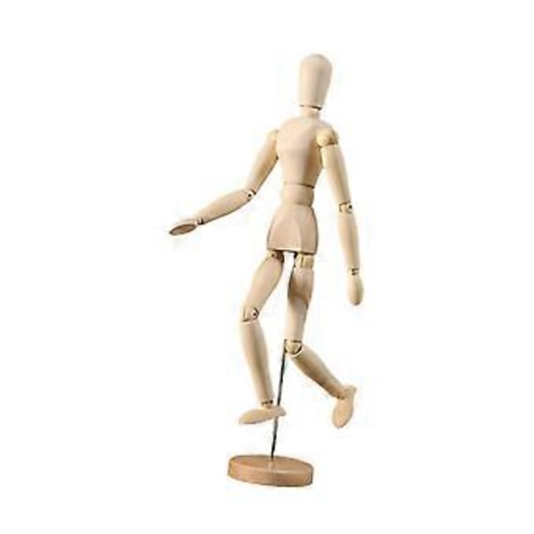 Kunstner Træ Mannequin, Træ Mandlig Mannequin, Dukke Ornament Stand, Figur Model, Leddelt Mannequin, Fleksible Kropsled til Kontor (XL) XL