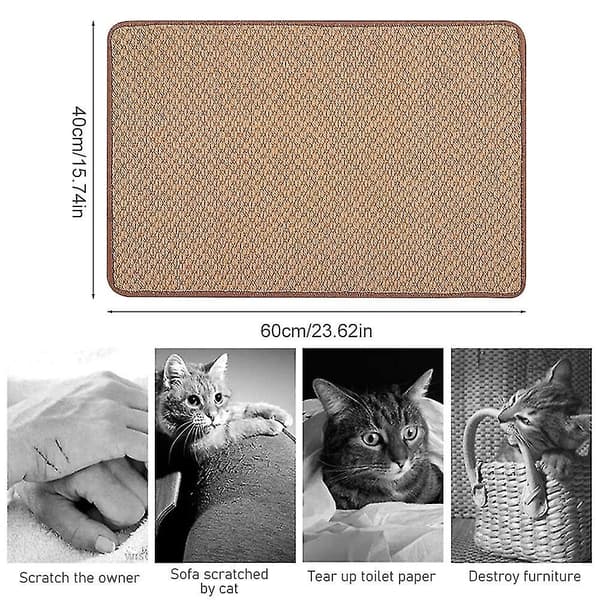 Klorebeskyttelse Sofa Katt, Kløbrett, Katt Klømatte, Klorebrett for Katter Beskyttende Sofa