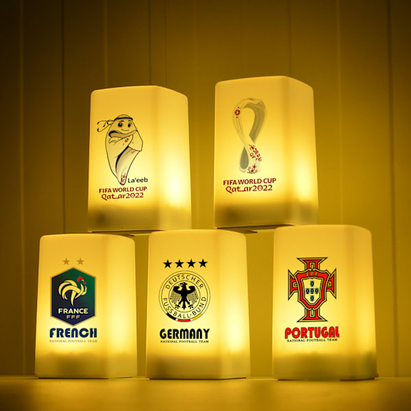 2022 Qatar VM maskot souvenir natlampe bordlampe (Spanien)