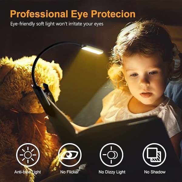 Ebook läsbordslampa USB lärande liten nattlampa ögonskydd